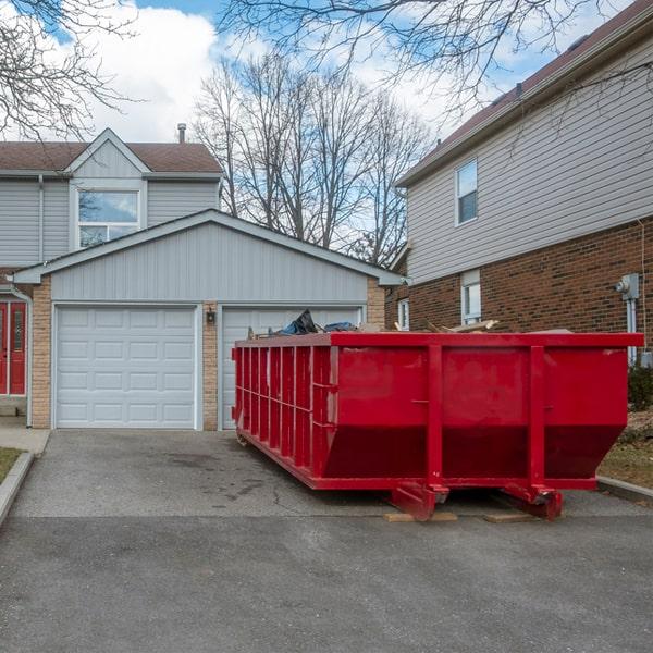 smaller container for home construction project